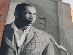 A mural of jazz legend John Coltrane, who was born in Hamlet, has been the talk of the town and beyond.