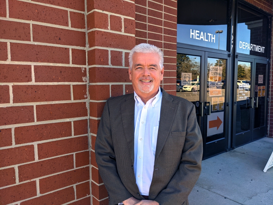 Dr. Tommy Jarrell stands in front of the Health Department in downtown Rockingham, where he served as the health director for Richmond County for 30 years. Jarrell has been named the Richmond Community College Foundation 2022’s Distinguished Citizen of the Year and will be honored at the Valentine’s Gala on Feb. 12 at the Cole Auditorium. 