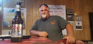 Chris Sachs, owner of the Hide-A-Way Tavern, re-opened his bar Monday for the first time since mid-March, when all bars across the state were closed by one of Gov. Roy Cooper&#039;s executive orders. The VFW also opened back Monday.