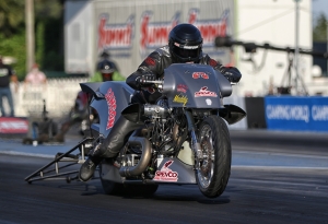 Tii Tharpe, Top Fuel Harley NHRA World Champion.