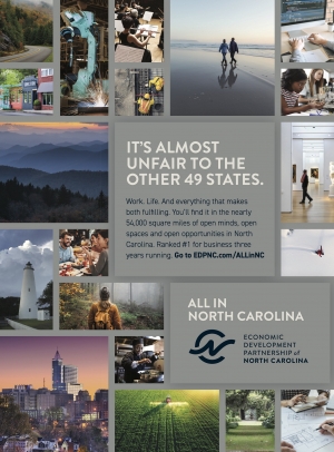 &quot;All in North Carolina&quot; print advertisement.