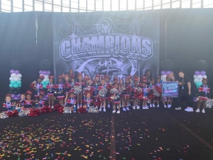 The Level 1 cheerleading group from Champions in Motion Richmond County Elite snagged one of the teams four state championships this weekend.