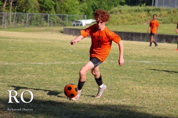 ROSports File Photo: No. 4 Rockingham&#039;s Cayden Gillenwater scored a hat trick to upset No. 1 West Hoke.
