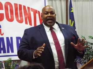 Lt. Gov. Mark Robinson delivers the keynote address March 18 at the Stanly County Republican Party&#039;s annual Lincoln Day Dinner.