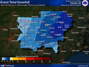 Up to 3 inches of snow possible for Richmond County from coming winter storm