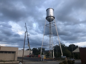 The city of Rockingham is selling a lease agreement for cellphone towers on a downtown water tower to a third party.