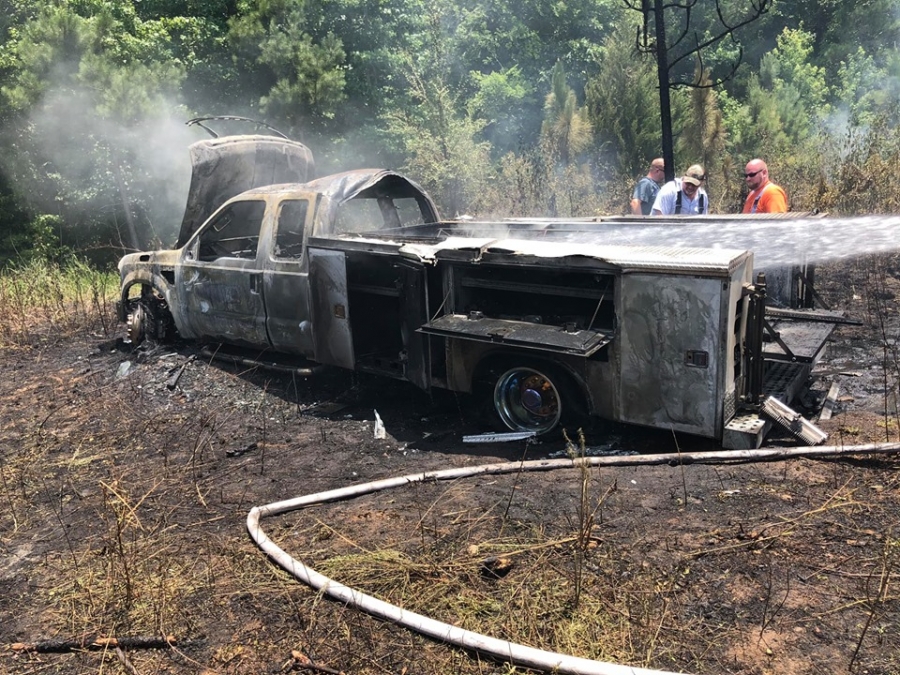 A truck belonging to the Richmond County Rescue Squad was found burned out in Anson County after it was stolen from the station sometime between 7 p.m. Saturday and 9 a.m. Sunday