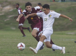 Senior forward Victor Lucero scored the first goal for Richmond Monday (photo from Richmond Observer files).