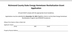 United Way of Richmond County opens applications for Duke Energy Foundation grant funds