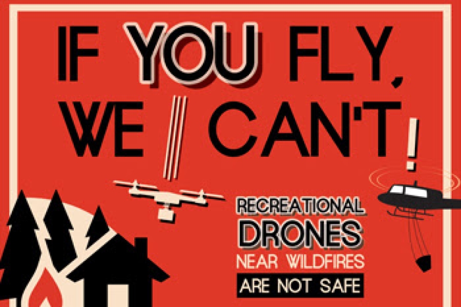 Forest Service agencies reminding residents across the state to keep drones away from wildfires