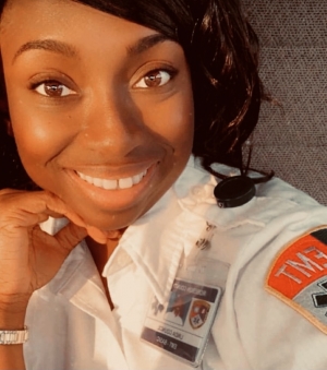 Linda Council, who plans to go to medical school, spent time as an EMT.