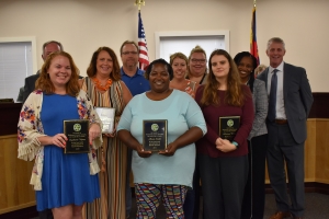 Volunteers with Richmond County Special Olympics were honored by the school board at Tuesday&#039;s meeting.
