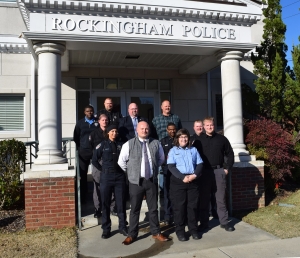Pictured are the first responders who completed Crisis Intervention Team training through a collaborative program between Richmond Community College and Sandhills Center.