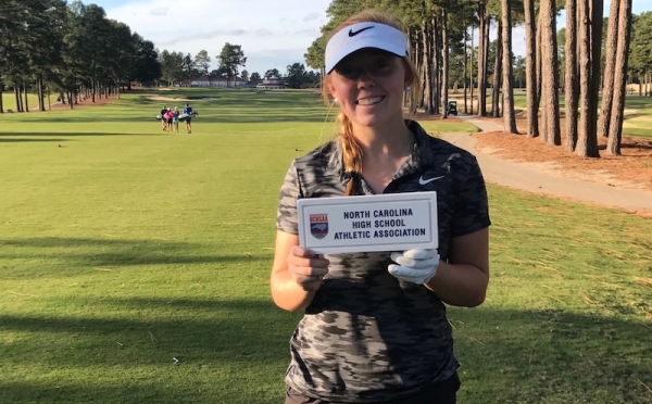Hailey Miller finished 74th in the 2017 N.C. state golf playoffs.