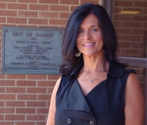 Richmond Community College graduate Tammy Kirkley is the Hamlet City Clerk.