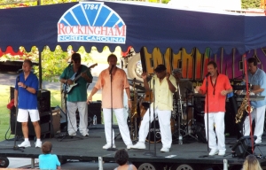 The Entertainers perform at Plaza Jam in July 2017.