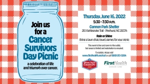 Picnic Party: FirstHealth honoring Cancer Survivors Day June 16 in Pinehurst