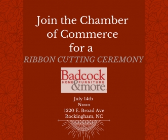 Business on the Rise in Rockingham: Badcock &amp; More Home Furniture Cuts Ribbon for Grand Re-opening