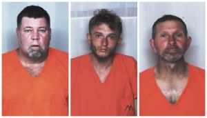 Robert Hurley, left, has been charged by the Richmond County Sheriff&#039;s Office with stealing a catalytic converter. Christopher Dixon, center, and Peter Miles, are facing a similar charge from the Hamlet Police Department.